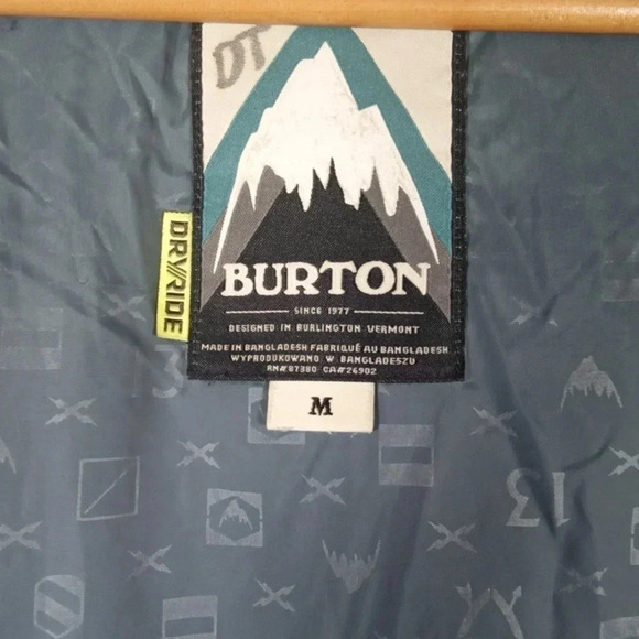 Burton covert dry ride thermolite ski jacket size Medium Men - Picture 4 of 11